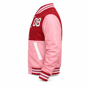 Chaqueta Varsity Negra Personalizada OEM, Lana con Mangas de PU, Cuello Alto, Transpirable, Logotipo Tejido en la Parte Delantera, Estilo Urbano, Universitario, Vintage, Venta al Por Mayor - Product Image 3