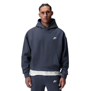 Unisex 100% Cotton Casual Men's Hoodies Oversized Sports Gym Wear Custom Logo Breathable French Terry Drop Shoulder Hooded <b>Shirt</b> - Product Image 1