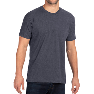 T-shirt noir à manches courtes pour homme, col rond, coupe classique, couleur unie, jersey tricoté, 100% coton, design uni - Product Image 3