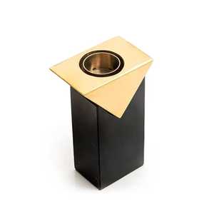 Brûleur à Bakhoor en marbre de luxe, brûleur à encens arabe Oud, porte-encens en métal, décoration moderne pour la maison - Product Image 1