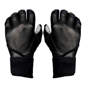 Guantes de Bateo de Béisbol Tombola Sports Unisex, Ambidiestros, de Cuero, Ligeros, Acolchados, con Soporte para Muñeca, Cierre de Gancho y Bucle - Product Image 1