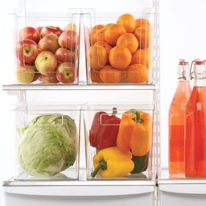 Ensemble de 4 bacs de rangement transparents en plastique pour garde-manger - Product Image 6