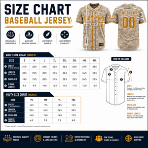 Camiseta de Béisbol con Camuflaje Personalizada, Nombre del Equipo y Número Personalizados, Uniforme con Botones, Fabricante OEM ODM - Product Image 4