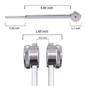 ZYDAR SPORTS Diapason en acier inoxydable 128 Hz avec poids réglable et maillet en caoutchouc pour la thérapie sonore, anti-rides et accordage manuel - Product Image 3