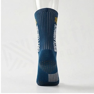 Crew <b>Socks</b> Blue Striped Breathable <b>Running</b> <b>Socks</b> for Adults Summer Season - Product Image 2