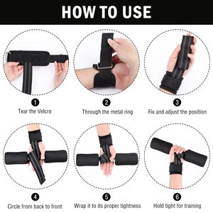 Muñequeras de soporte para levantamiento de pesas y entrenamiento de gimnasio, de alta resistencia para fitness y powerlifting - Product Image 4