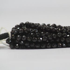 4mm Natural Black Spinel Faceted Round Gemstone <b>Beads</b> Strand Buy <b>Direct</b> From Stones Supplier at Wholesale Best Dealer Price Shop - Product Image 3