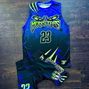 Custom 7v7 Football Uniform USA | Sublimated Team Set | 100% Polyester Quick Dry <b>Athletic</b> Fit for Adults | Front Logo O-Neck - Product Image 6