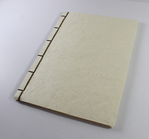 Carnet élégant de style japonais, magnifique, lisse, relié rigide avec cordon en coton assorti sur le dos - Product Image 2