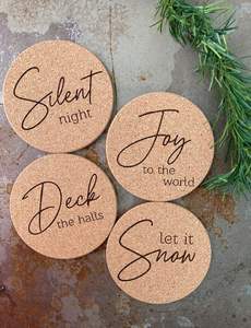 Ensembles de sous-verres en bois bohèmes écologiques uniques pour hôtels et restaurants, résistants à la chaleur, légers, taille et couleur personnalisables - Product Image 2