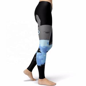 Mallas de entrenamiento de gimnasio de cintura alta para mujer con cierre de cordón Color sólido Scrunch Butt Style Pants - Product Image 6