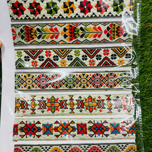 Exclusive jacquard <b>lace</b> fabric decorative floral <b>lace</b> trim for wedding dress garment fashion textile wholesale OEM supplier - Product Image 1