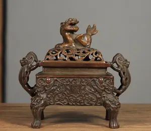 Signature Cultural Religious Home Eco-friendly Durable Bakhoor Incense <b>Burner</b> Crafted for Metal Use - Product Image 1