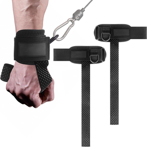 Sangles de musculation OEM de qualité supérieure avec anneaux en D, support de poignet à manchette, en nylon, coton et néoprène, antidérapantes et respirantes 2026 - Product Image 1