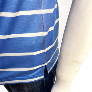 Camisa de Hombre de Alta Calidad, Antiarrugas, de Algodón Transpirable, Manga Corta, para Verano, con Detalles de Rayas en Contraste - Product Image 4