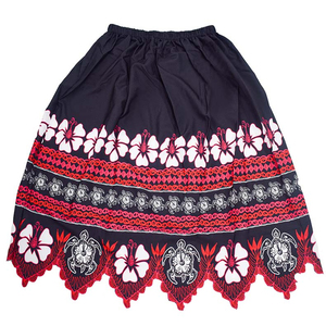 Minifaldas Hawaianas de Alta Calidad para Mujer, Diseño Micronésico con Bordado Completo, Transpirables y Naturales - Product Image 3