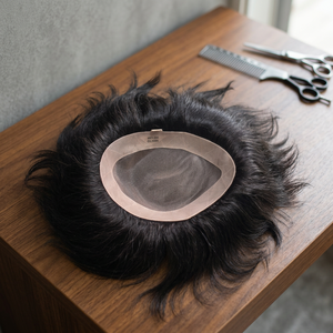 Mono Base Indian Hair Toupee Prothesis Wig <b>Body</b> <b>Wave</b> Loose <b>Wave</b> Remy Hair Taz Hair Bangladesh - Product Image 2