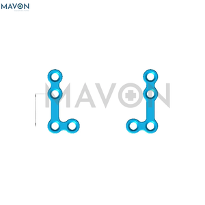 Série de traumatologie en chirurgie maxillo-faciale, plaque micro-perforée droite en acier inoxydable pour chirurgie esthétique, manuelle, certifiée CE - Product Image 6