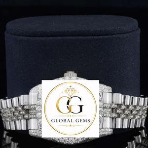 Reloj de Lujo con Diamantes de Imitación VVS Moissanite, Fabricación India, Nuevo, Mecánico, con Pantalla Analógica, Acero Inoxidable, Cristal de 20 mm, al Mejor Precio - Product Image 3