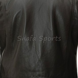 Custom <b>Men's</b> Biker Genuine Leather <b>Jacket</b> Black Motorcycle Leather <b>Jacket</b> Manufacturers High Quality for <b>Men</b> - Product Image 5