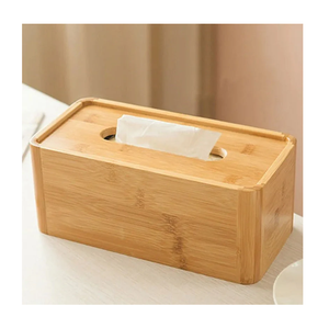 100% Natural Wood Tissue <b>Box</b> 2 Piece In Different Wooden Color For Your Home Breakfast & Dinner Table Decor & tissue Holding Use - Product Image 5