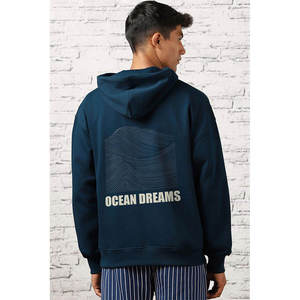 Sweats à capuche modernes surdimensionnés en molleton épais et coupe décontractée pour un usage décontracté en extérieur - Product Image 4