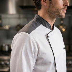 Chaqueta de Chef Profesional Repelente al Agua Personalizada, Uniforme de Cocina Ejecutivo con Paneles de Malla Transpirable - Product Image 5