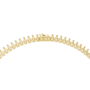 Collar de Diamantes de Lujo Extremo en Oro Amarillo de 18KT con Baño de Rodio, 82.2CT, Piedras Laterales de Corte Mixto, para Novias, Fiestas, Bodas, Regalos - Product Image 4