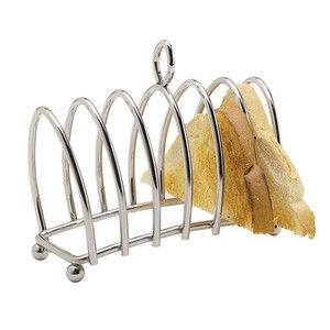 Newest Silver Metal Toast Holder Premium Stainless Steel <b>Rack</b> Elegant <b>Kitchen</b> Use and Stylish Dining Table Accessory - Product Image 3