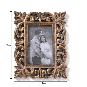 Cadre photo en bois design, cadre photo en bois massif de haute qualité, décoration artisanale classique, cadre photo en bois rustique vintage de qualité supérieure - Product Image 3