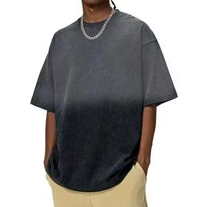 T-shirt à manches courtes pour homme Relevo, rouge uni, col rond, coupe classique, 100% coton jersey 320g, vêtements décontractés - Product Image 4