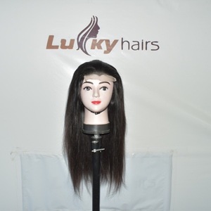 Raw Bone Indian Straight Natural Wave Human Hair HD <b>Lace</b> <b>Frontal</b> <b>Wig</b> Glueless Preplucked Single Donor Unprocessed Remy - Product Image 5