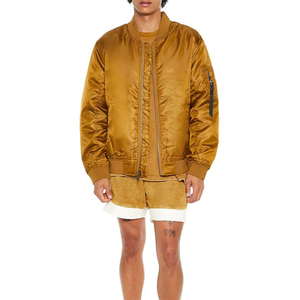 Nouvelle veste universitaire tendance en satin 100 % polyester pour homme, style rembourré coupe-vent de haute qualité, idéale pour l'automne - Product Image 5