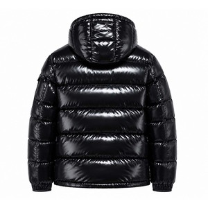 Chaqueta Bomber Acolchada con Capucha para Hombre, Brillante, Impermeable, Transpirable, Cortavientos, con Cierre de Cremallera, para Invierno y Actividades al Aire Libre - Product Image 3