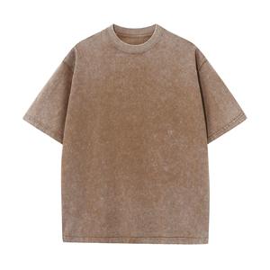 เสื้อยืดครอปทรงโอเวอร์ไซส์ผ้าฝ้าย 100% 230GSM สไตล์วินเทจสตรีทแวร์ ล้างสีแบบแอซิด พิมพ์ลายซิลค์สกรีนตามสั่ง - Product Image 4