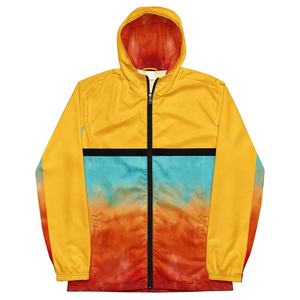 แจ็กเก็ตไนล่อนมีฮู้ดกันน้ำพิมพ์ลายดอกไม้100% โพลีเอสเตอร์ออกแบบได้ตามต้องการระบายอากาศได้ - Product Image 1