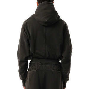 Sudadera Unisex con Lavado Ácido y Bordado, 100% Algodón, Ligera, Ecológica, Transpirable, con Logotipo Personalizado en la Parte Delantera, Estilo Oversize, para Otoño - Product Image 2