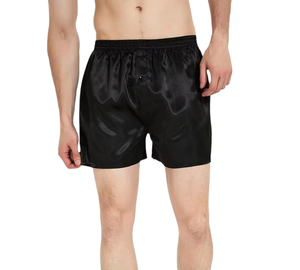 Shorts Boxer en Soie Satinée avec Braguette Boutonnée – Taille Mi-Haute Unisexe pour le Sport, la Gym, l'Entraînement et les Activités de Plein Air - Product Image 3