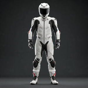 Traje de Motociclismo de Cuero de Alta Calidad, Personalizable, Impermeable, Ignífugo, para Verano/Invierno, Tallas Grandes, para Hombres Corpulentos - Product Image 1