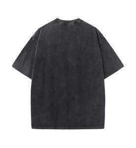 เสื้อยืดผู้ชายผ้าฝ้าย100% ฟอกสีพิมพ์ลายว่างเปล่าเสื้อยืดถักเป็นมิตรกับสิ่งแวดล้อมไซส์ใหญ่พิเศษมีสไตล์ใส่สบาย - Product Image 1
