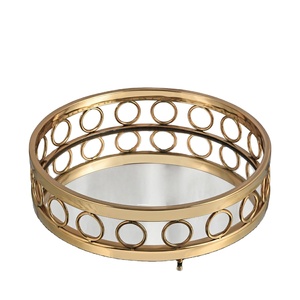 Plateau de service élégant fait à la main, écologique, en argent, en bois et en métal, miroir carré avec taille personnalisable pour les mariages - Product Image 1