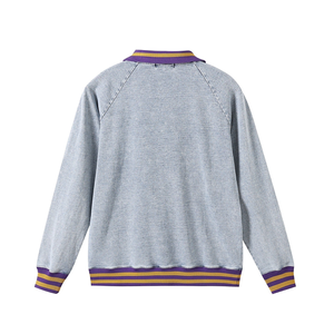 Sudadera Personalizada Omega de Mezclilla con Cierre de Cremallera, Logotipo Bordado al por Mayor, para Grupos de Fraternidad, Ropa Casual de Invierno - Product Image 2