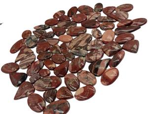 Cabujones de Jaspe Rojo Natural en Forma de Hongo, Venta al por Mayor, para la Fabricación de Joyas - Product Image 4