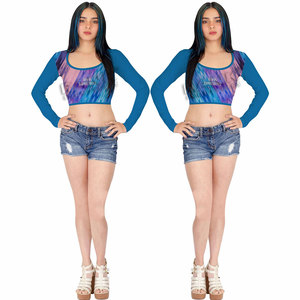Camisetas Cortas para Mujer, Ecológicas, Casuales, Ligeras, para Verano, Elegantes - Product Image 3