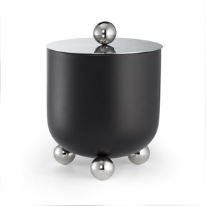 Seau à glace en acier inoxydable avec couvercle, passoire, pince, poignées annulaires, double paroi isolée, refroidisseur à vin pour bar et hôtel - Product Image 2
