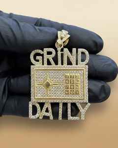 Colgante Personalizado con Letra Inicial, Estilo Hip Hop, con Moissanita VVS, Plata 925, Collar con Incrustaciones de Diamantes para Hombre - Product Image 1