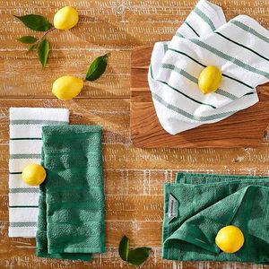 Set di 4 Asciugamani da Cucina Albany Verde/Bianco, Dimensioni 16"x26" per le Esigenze della Tua Cucina - Product Image 2