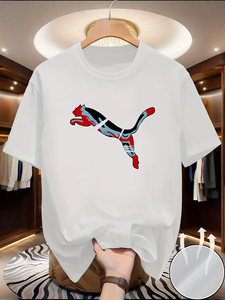 เสื้อยืดลำลองแขนสั้นคอตั้งผ้าฝ้ายทวิล 100% แห้งเร็ว ระบายอากาศได้ดี น้ำหนัก 220 กรัม พิมพ์ลายด้วยเทคนิค Heat-Transfer สำหรับผู้ชาย ใส่ได้ในช่วงฤดูร้อน - Product Image 6