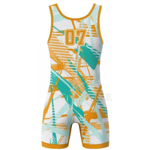 Trajes de lucha libre para hombre diseñados para mayor comodidad durante la práctica de lucha libre, entrenamiento en el gimnasio y eventos de combate profesional. - Product Image 4