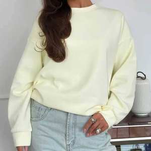 เสื้อสเวตเชิ้ตคอกลมโอเวอร์ไซส์สำหรับผู้หญิง สีฟ้าอ่อน แขนยาว สวมใส่สบายๆ สำหรับฤดูหนาว สไตล์สตรีทแวร์ - Product Image 5